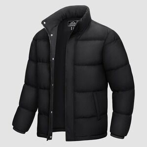 MAGCOMSEN Men's Warm Down Puffer Jacket, Water-Resistant‎ & Windproof Size S NWT